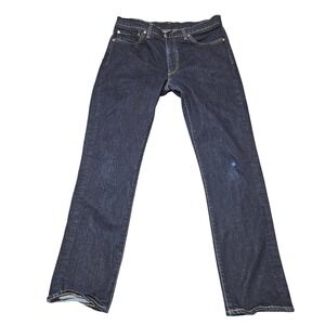 Levis Premium 34x32 Dark Wash Straight Leg Jeans Denim Y2K Grunge Normcore Skate